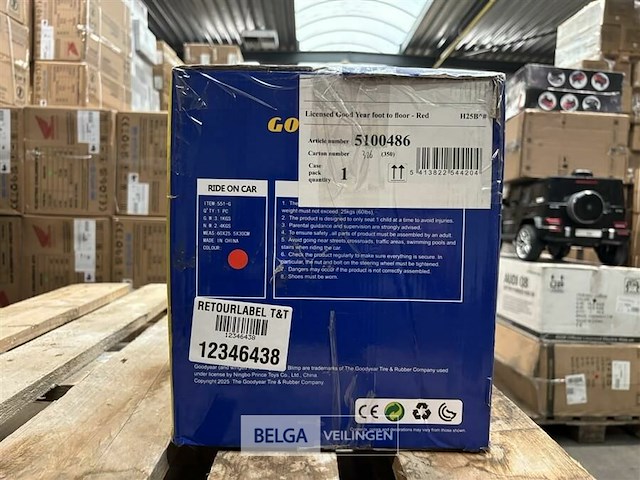 Licensed good year foot to floor - red - afbeelding 2 van  4