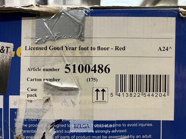Licensed good year foot to floor red - afbeelding 4 van  4