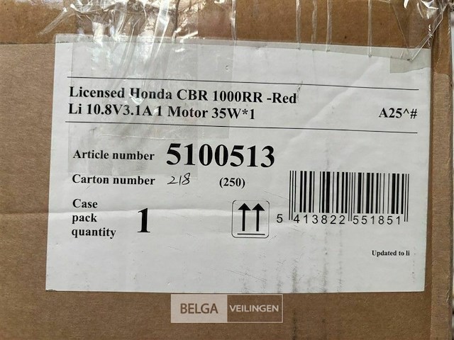 Licensed honda cbr 1000rr - red - afbeelding 3 van  3