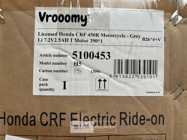 Licensed honda crf 450r motorcycle - grey - afbeelding 4 van  4