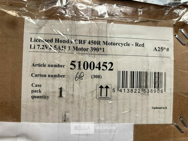 Licensed honda crf 450r motorcycle - red - afbeelding 4 van  4