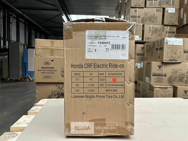 Licensed honda crf 450r motorcycle red - afbeelding 3 van  4