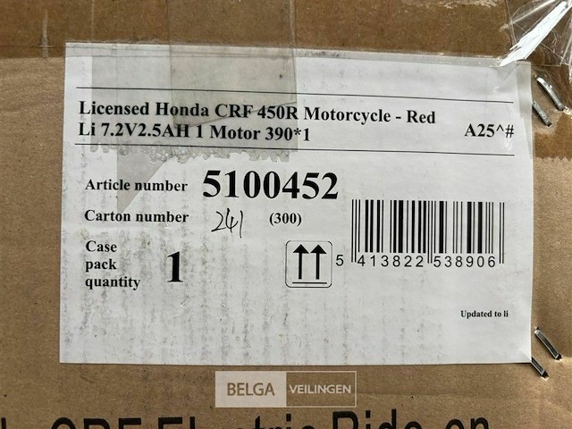 Licensed honda crf 450r motorcycle red - afbeelding 4 van  4