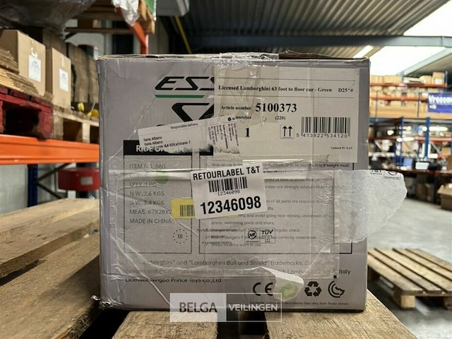 Licensed lamborghini 63 foot to floor car - green - afbeelding 3 van  4