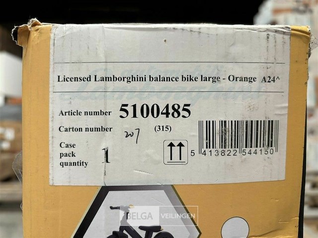 Licensed lamborghini balance bike large - orange - afbeelding 3 van  3