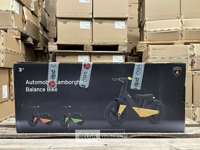 Licensed lamborghini balance bike large - yellow - afbeelding 2 van  4