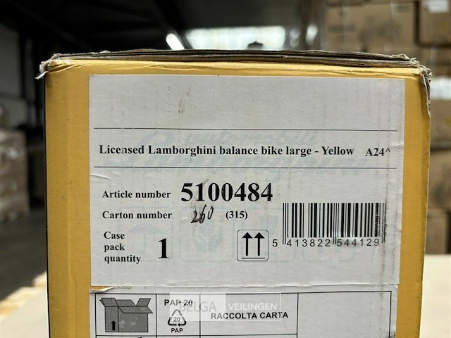 Licensed lamborghini balance bike large yellow - afbeelding 4 van  5