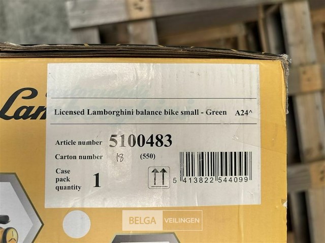 Licensed lamborghini balance bike small - green - afbeelding 3 van  3