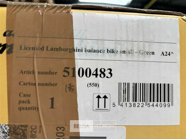 Licensed lamborghini balance bike small - green - afbeelding 4 van  4