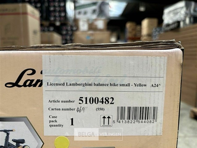 Licensed lamborghini balance bike small - yellow - afbeelding 3 van  3