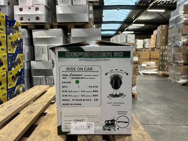 Licensed land rover foot to floor + push bar green - afbeelding 3 van  4