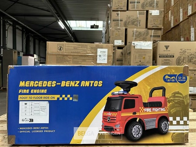 Licensed mercedes benz fire engine foot to floor - afbeelding 2 van  4