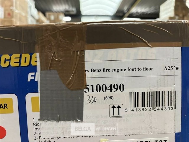 Licensed mercedes benz fire engine foot to floor - afbeelding 4 van  4