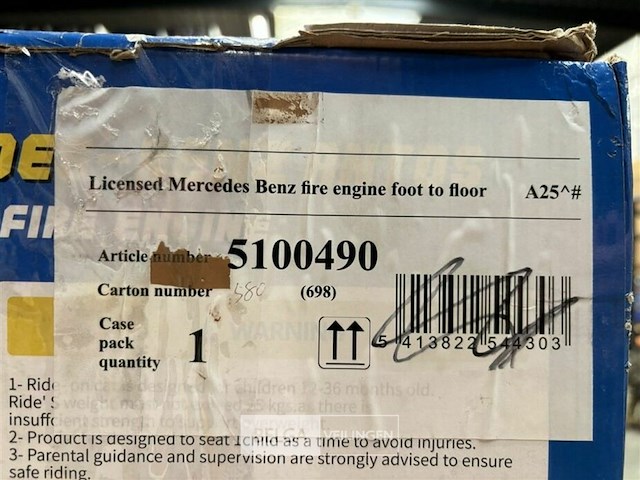 Licensed mercedes benz fire engine foot to floor - afbeelding 4 van  4