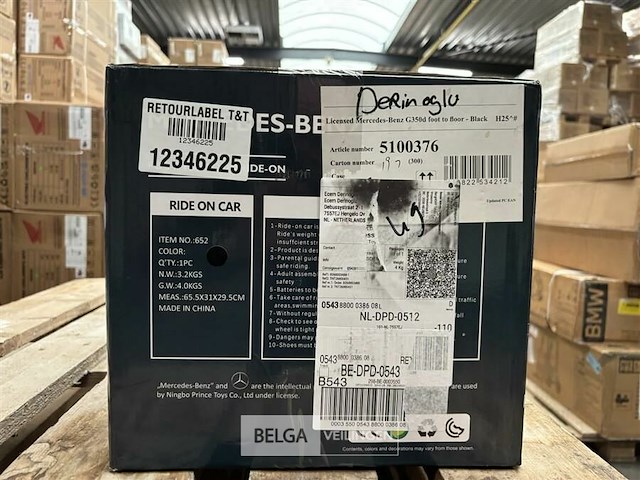 Licensed mercedes benz g350d foot to floor - black - afbeelding 3 van  4