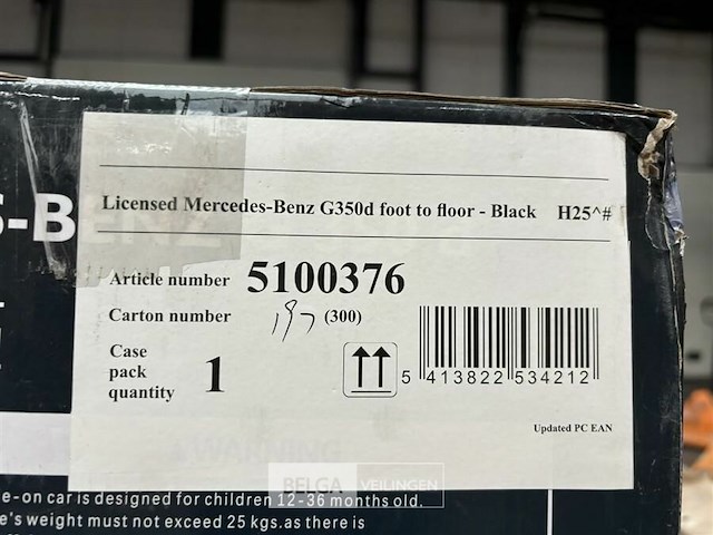 Licensed mercedes benz g350d foot to floor - black - afbeelding 4 van  4