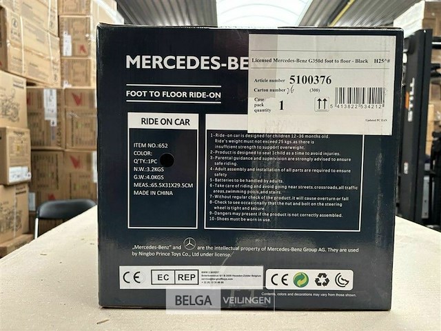 Licensed mercedes-benz g350d foot to floor black - afbeelding 3 van  4