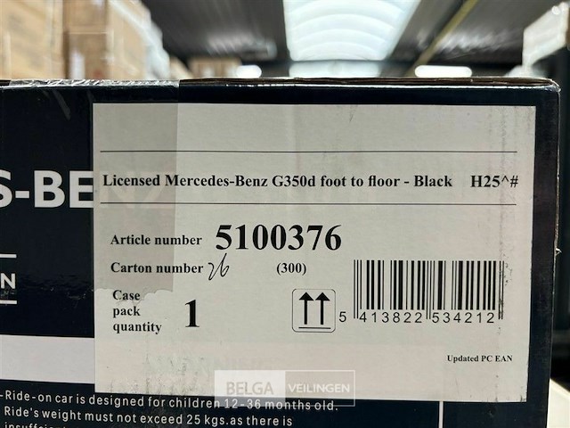 Licensed mercedes-benz g350d foot to floor black - afbeelding 4 van  4