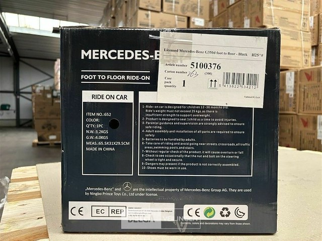 Licensed mercedes-benz g350d foot to floor black - afbeelding 3 van  4
