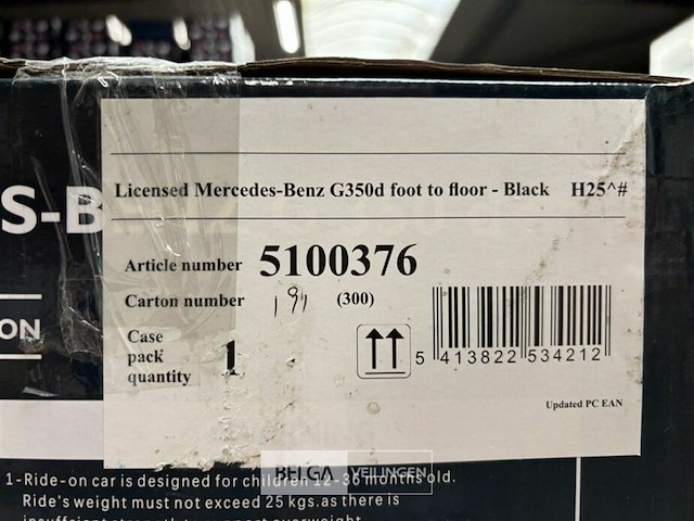 Licensed mercedes-benz g350d foot to floor black - afbeelding 4 van  4