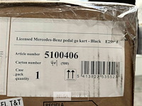 Licensed mercedes benz pedal go kart - black - afbeelding 3 van  3