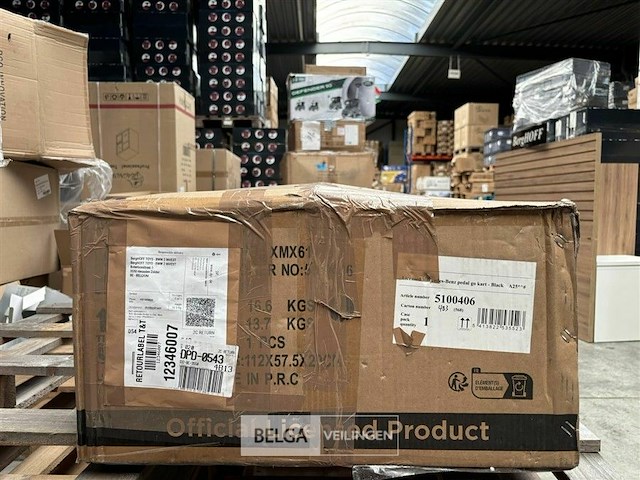 Licensed mercedes benz pedal go kart - black - afbeelding 3 van  4