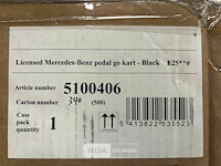 Licensed mercedes-benz pedal go kart - black - afbeelding 6 van  6