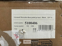 Licensed mercedes-benz pedal go kart - black - afbeelding 4 van  4