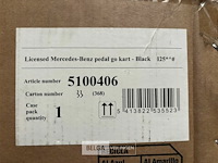 Licensed mercedes-benz pedal go kart - black - afbeelding 4 van  4
