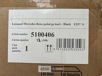 Licensed mercedes-benz pedal go kart - black - afbeelding 4 van  4