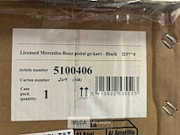 Licensed mercedes-benz pedal go kart - black - afbeelding 5 van  5