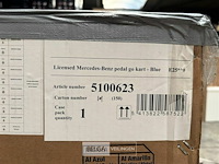 Licensed mercedes benz pedal go kart - blue - afbeelding 4 van  4