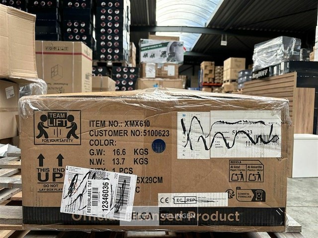 Licensed mercedes benz pedal go kart - blue - afbeelding 3 van  4