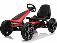 Licensed mercedes-benz pedal go kart - red