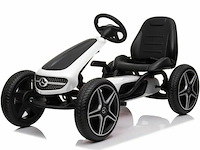 Licensed mercedes benz pedal go kart - white - afbeelding 1 van  3