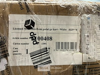 Licensed mercedes-benz pedal go kart -white - afbeelding 6 van  6