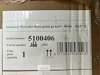 Licensed mercedes-benz pedal go kart black - afbeelding 4 van  4