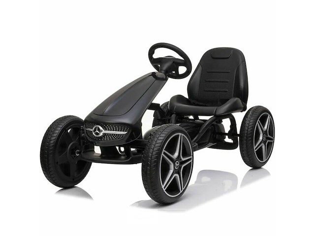 Licensed mercedes-benz pedal go kart black - afbeelding 1 van  4