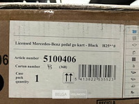 Licensed mercedes-benz pedal go kart black - afbeelding 4 van  4