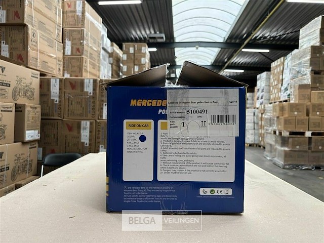 Licensed mercedes benz police foot to floor - afbeelding 2 van  3