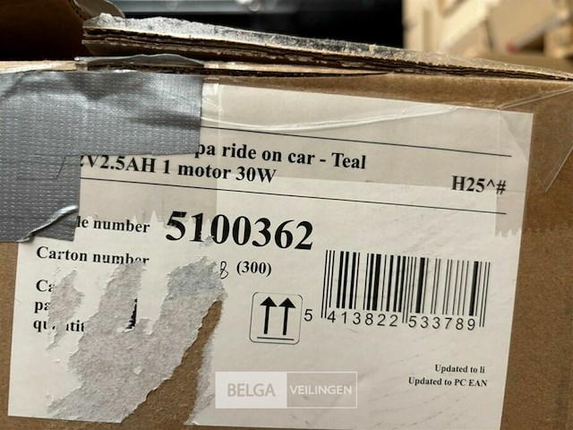 Licensed mini vespa ride on car - teal - afbeelding 4 van  4