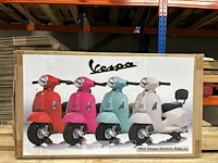 Licensed mini vespa ride on car - teal - afbeelding 2 van  4