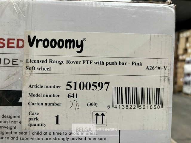 Licensed range rover ftf with push bar - pink - afbeelding 4 van  4