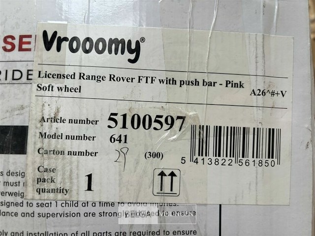 Licensed range rover ftf with push bar - pink - afbeelding 4 van  4
