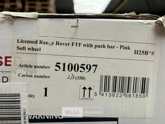 Licensed range rover ftf with push bar - pink - afbeelding 4 van  4