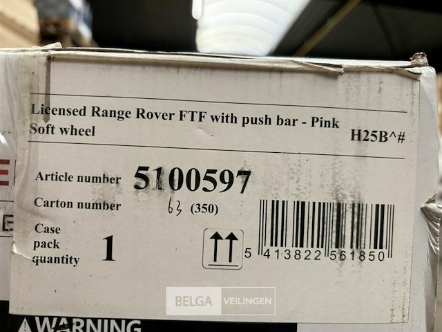 Licensed range rover ftf with push bar - pink - afbeelding 4 van  4