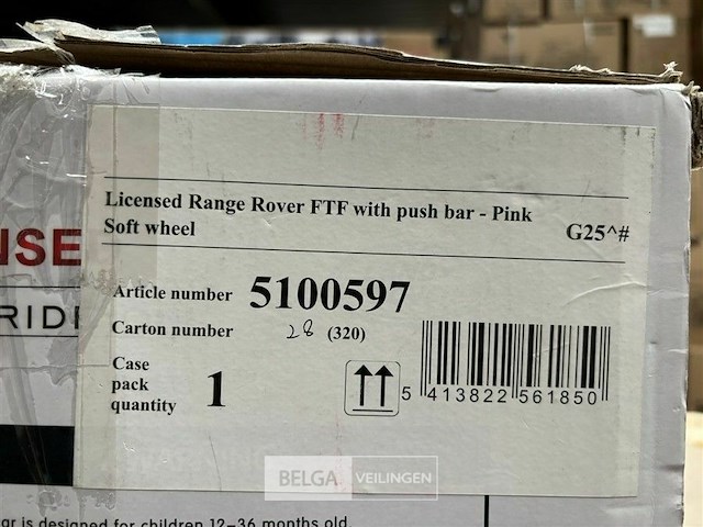Licensed range rover ftf with push bar pink - afbeelding 3 van  3