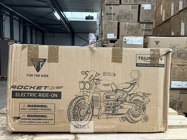Licensed triumph rocket 3gt motorcycle - black - afbeelding 2 van  4