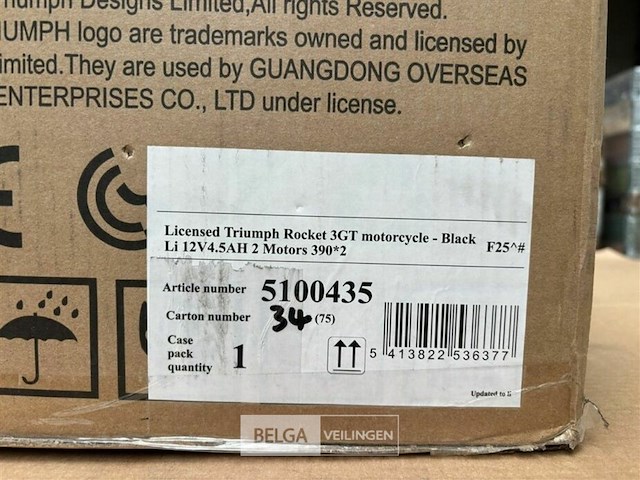 Licensed triumph rocket 3gt motorcycle black - afbeelding 4 van  4