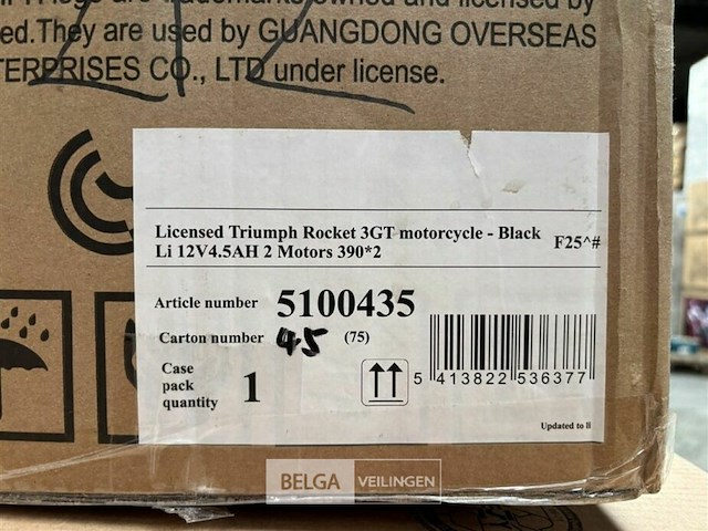 Licensed triumph rocket 3gt motorcycle black - afbeelding 4 van  4